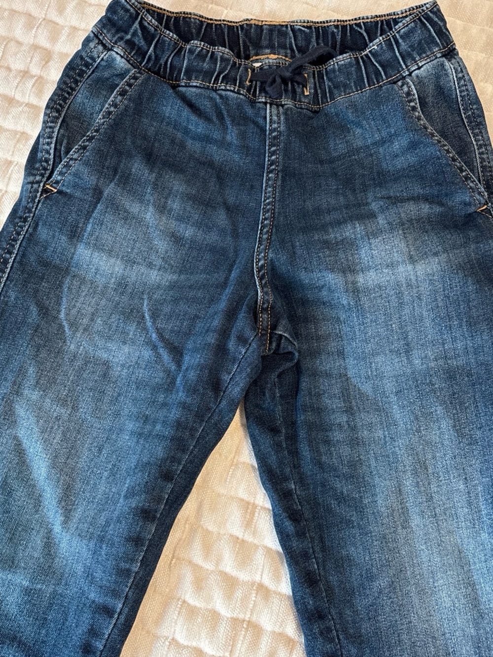 H&M Kids Dark Blue Elastic Waist Jeans